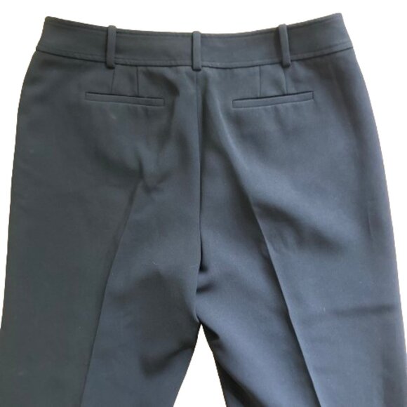 Ann Taylor Rich Black Trousers Career High Rise Lined, Wide Straight Legs, sz. 8 - Picture 7 of 10